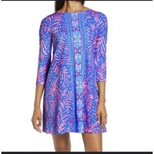 Lilly Pulitzer Ophelia Swing Dress Pundy Blue La Zebra Size Small Preppy Beach